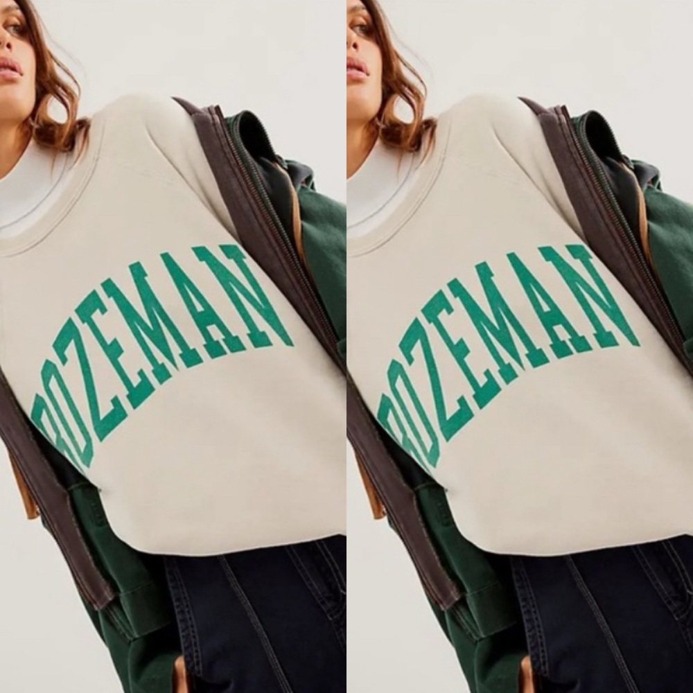 Free People Classic Crew Sweatshirt Bozeman Montana